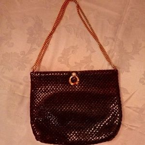 Whiting and Davis Black Handbag